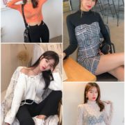 Cha HyunOk model in Korean Fashion album Jan.2018 #1