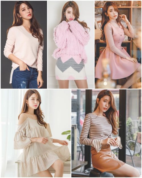 Sun Ji Won model so cute with Young Korean fashion style, TruePic.net