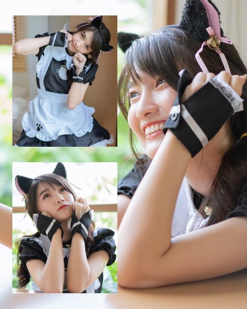 Thailand model - Yatawee Limsiripothong - The cute black cat - TruePic.net