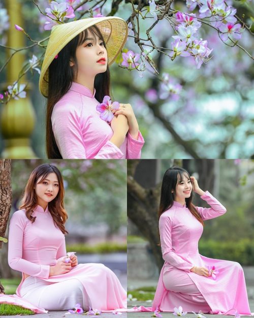 Dreamy purple of Ao Dai - Gentle and Soft of beautiful girls - Vietnamese traditional dress