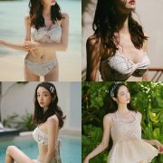 Korean model and fashion - Jeong Hee - The flower in your bikini
