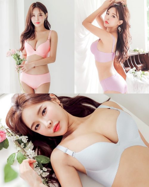 Lee A Yoon - Bralette Colors Gray Pink Purple - Korean Lingerie - 200208