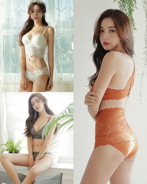 Korean Fashion Model - Jin Hee - Lovely Soft Lace Lingerie - TruePic.net
