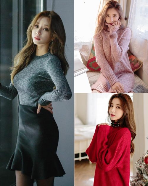 Korean Fashion Model - Kim Jung Yeon - Winter Sweater Collection - TruePic.net