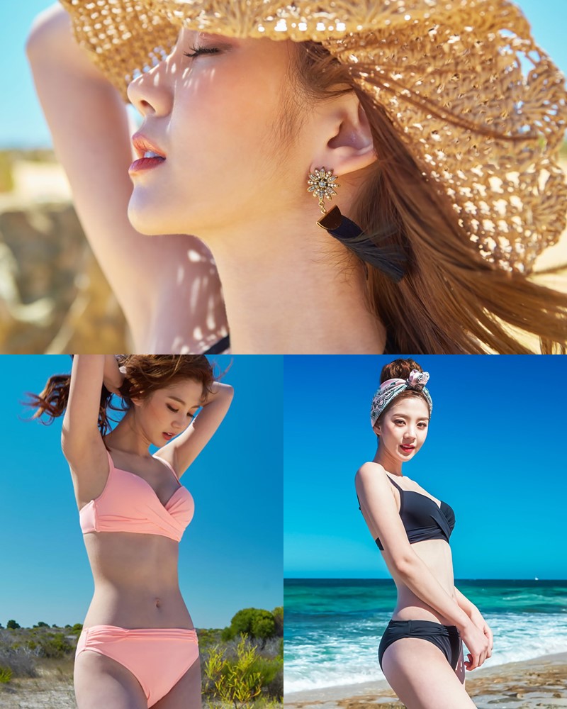 Korean fashion model Lee Chae Eun - Siena Beachwear Set Collection - TruePic.net
