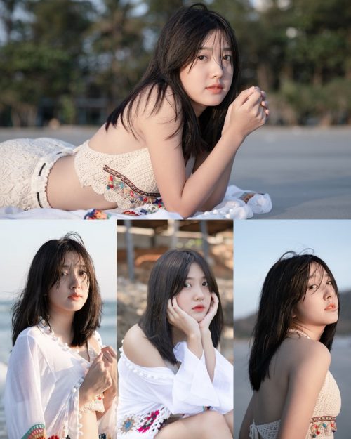 Thailand hot girl Purewarin Kosiriwalanon - Pure beauty and lovely with wool bikini