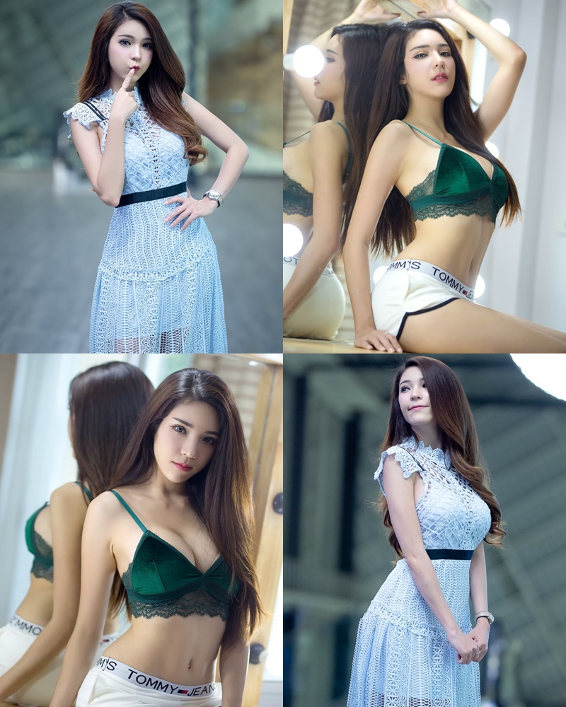 Thailand hot model – Janet Kanokwan Saesim – Sexy vs Cute and Bra vs Long Dress