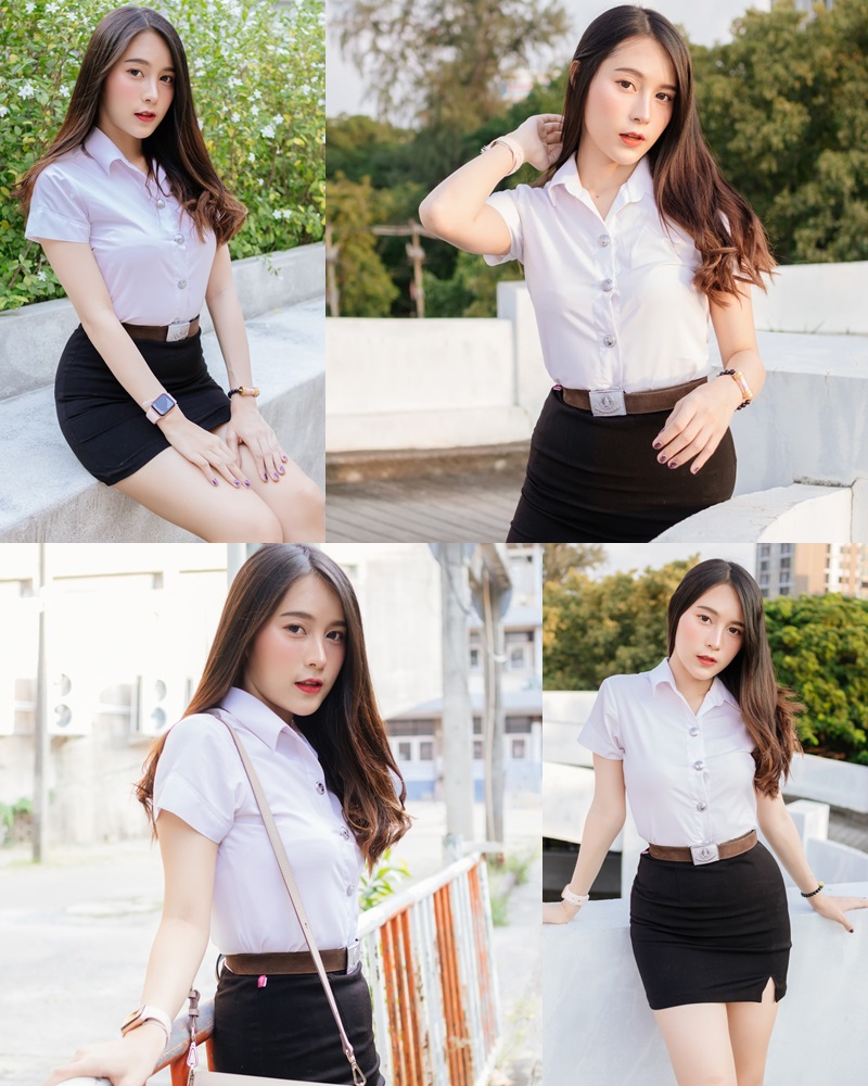 Thailand young model Lin Lee Hong with photo album Lovely Student