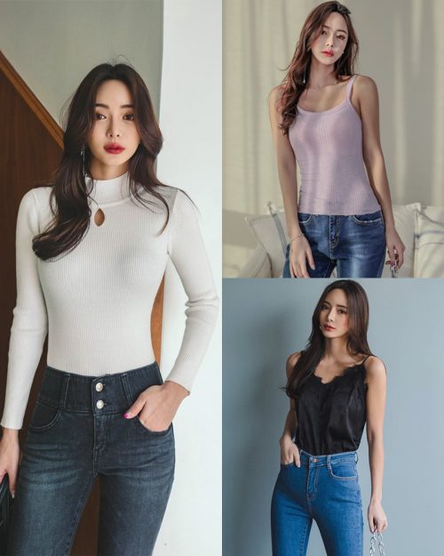 Image-Korean-Fashion-Model-Kim-Bo-Ram-Jeans-Set-Collection-TruePic.net