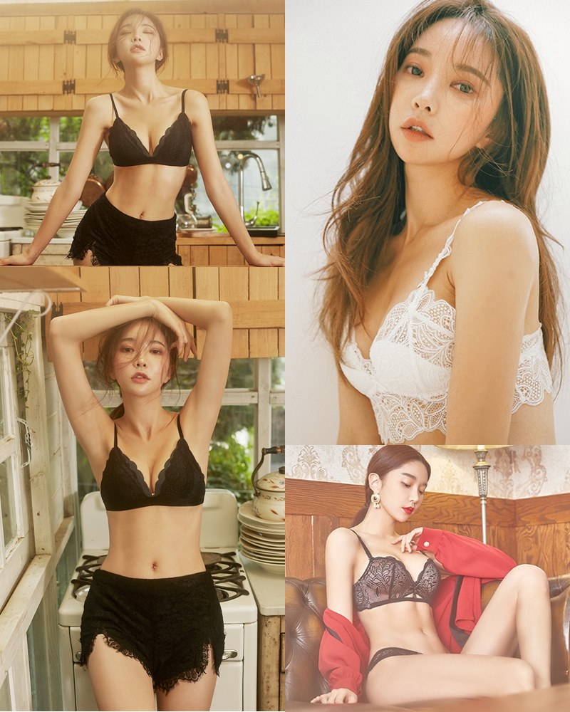 Image-Park-Soo-Yeon-Black-Red-and-White-Lingerie-Korean-Model-Fashion-TruePic.net