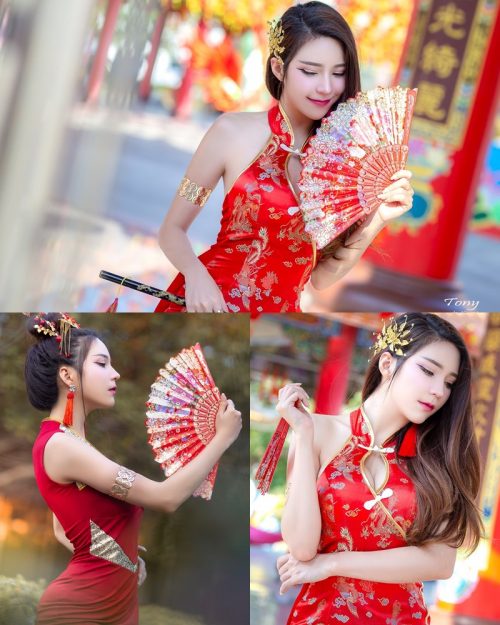 Image-Thailand-Hot-Model-Janet-Kanokwan-Saesim-Sexy-Chinese-Girl-Red-Dress-Traditional-TruePic.net