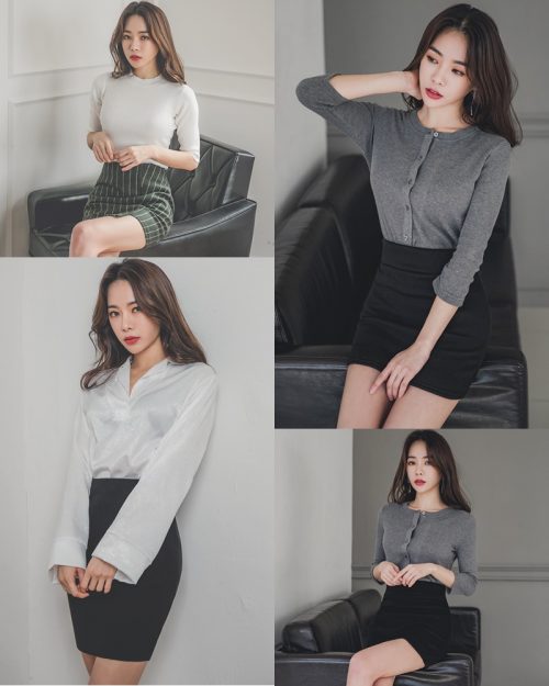 Image Korean Fashion Model - An Seo Rin - Office Dress Collection - TruePic.net