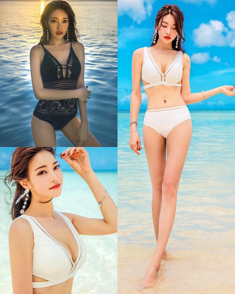 Image Korean Fashion Model - Park Jung Yoon - Summer Beachwear Collection - TruePic.net
