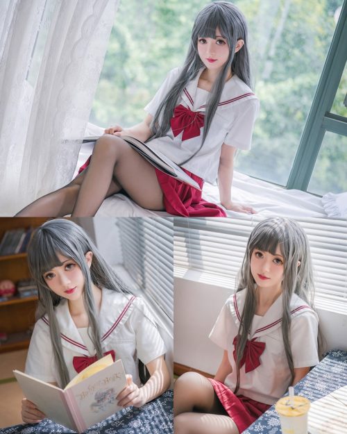 MTCos 喵糖映画 Vol.017 – Chinese Cute Model – White Haired Witch - TruePic.net