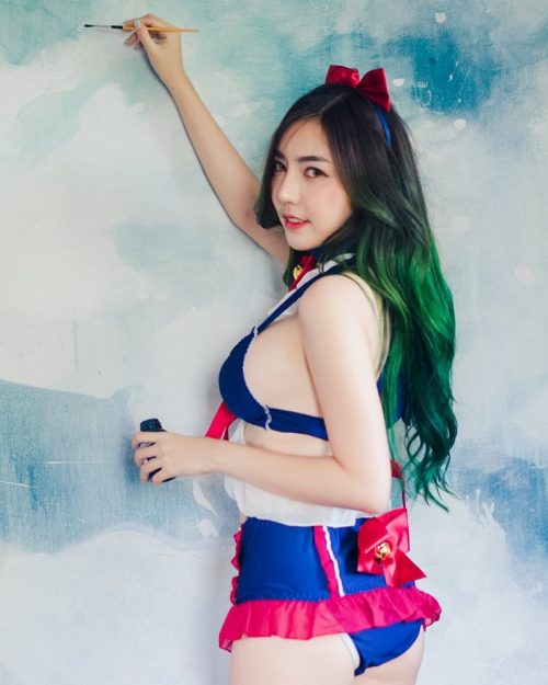 Thailand Model - Champ Phawida - Sailor Moon Lingerie - TruePic.net