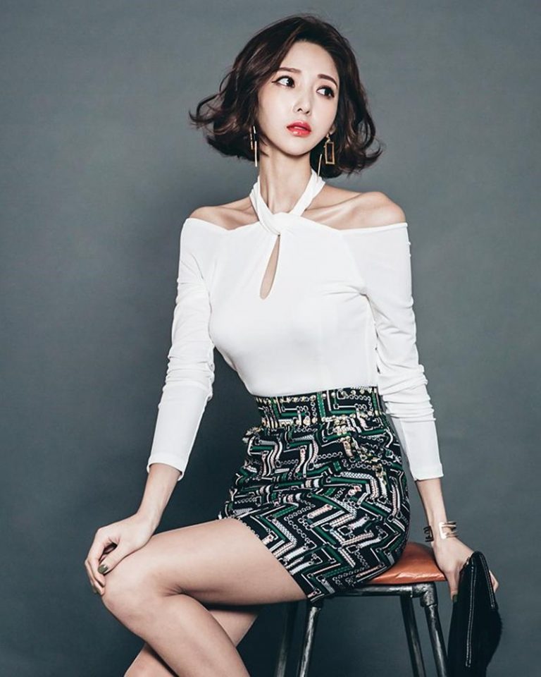 Oh Ha Ru Model Beautiful Image Studio Photoshoot Collection Truepic