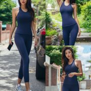 Korean Fashion Model - Park Da Hyun - Navy Sportswear - TruePic.net
