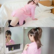 [MTCos] 喵糖映画 Vol.022 – Chinese Model – Pink Shirt and Black Stockings - TruePic.net