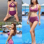 Park Da Hyun - Korean Fashion Model - RoseMellow Purple Bikini - TruePic.net