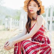 Thailand Cute Model - Fenfern Aeryingsak - Red in Barley - TruePic.net