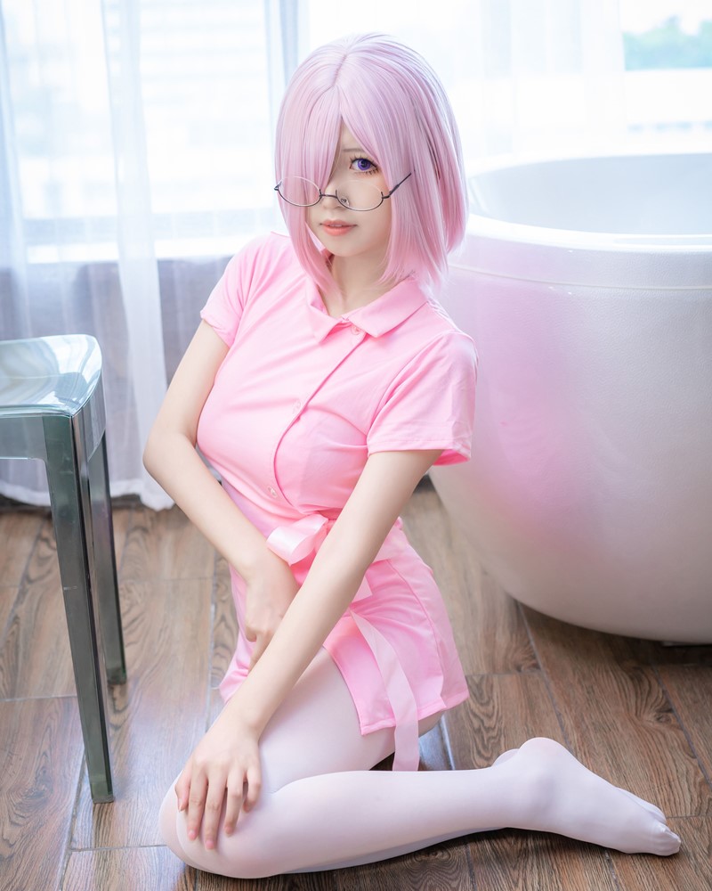 MTCos 喵糖映画 Vol.033 – Chinese Cute Model - Pink Nurse Cosplay - TruePic.net