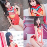 [MTCos] 喵糖映画 Vol.038 – Chinese Cute Model – Red Line Monokini - TruePic.net