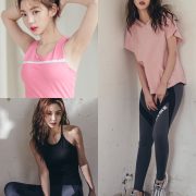 Korean Fashion Model - Lee Chae Eun - Fitness Set Collection #1 - TruePic.net