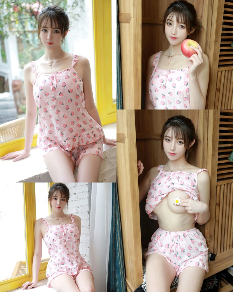 MFStar Vol.349 - Chinese Model Yoo优优 - Sexy and Cute Strawberry Girl - TruePic.net
