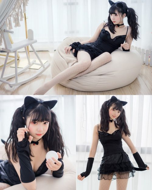 [MTCos] 喵糖映画 Vol.045 – Chinese Cute Model – Black Cat Girl