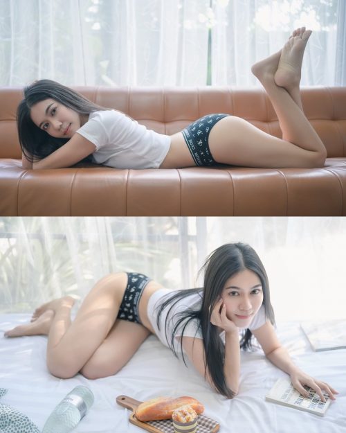 Thailand Model - Pattira Saisin - Reading @ Home - TruePic.net