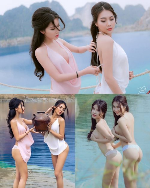 Vietnamese Hot Model - Two Sexy Girl In The Valley - TruePic.net